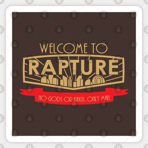 Welcome to Rapture Sticker by clairelions